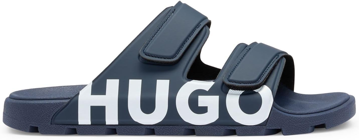 <strong>HUGO</strong><br> Мужские  Evander Sand Sandals with Two Velcro Straps Size