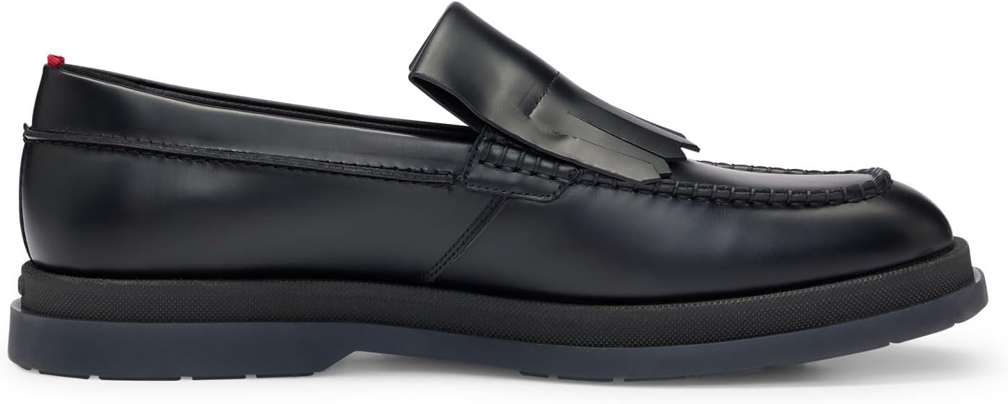 <strong>HUGO</strong><br> Мужские  Chaol Mocc Leather Moccasins with Fringe Size