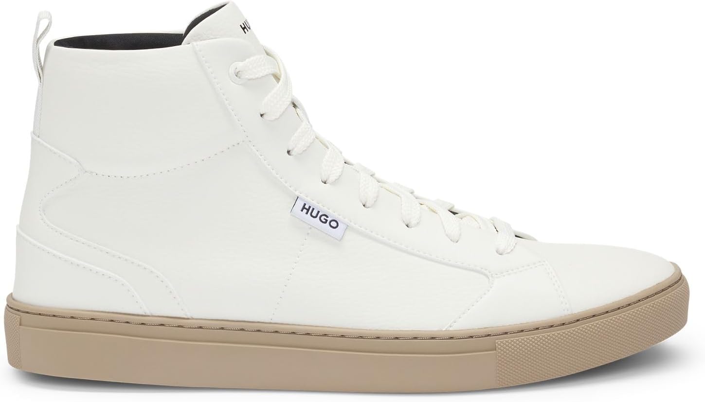 <strong>HUGO</strong><br> Мужские Morrie Hito Hightop in Grained Faux Leather Size