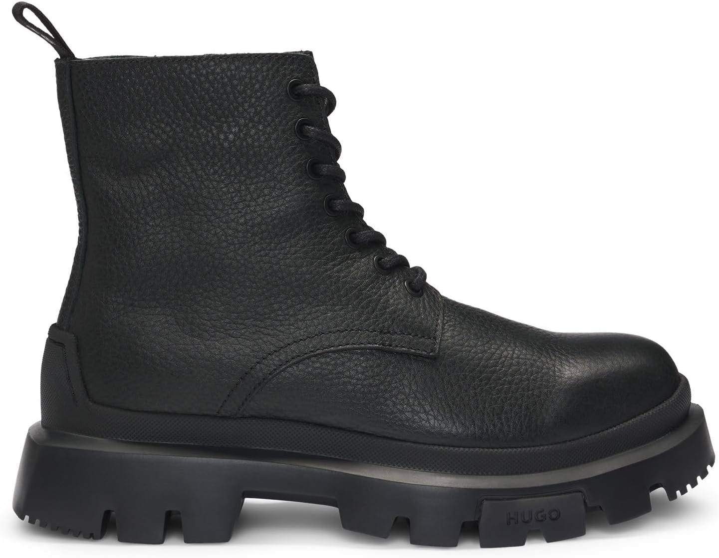 <strong>HUGO</strong><br> Мужские  Fabyan ботинки in Grained Leather with Chunky Sole Size