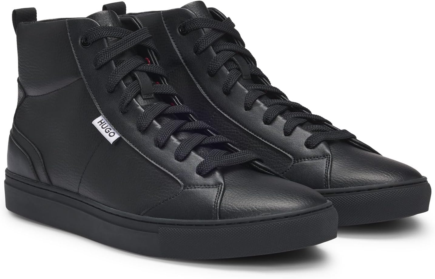 <strong>HUGO</strong><br> Мужские Morrie Hito Hightop in Grained Faux Leather Size — изображение 2