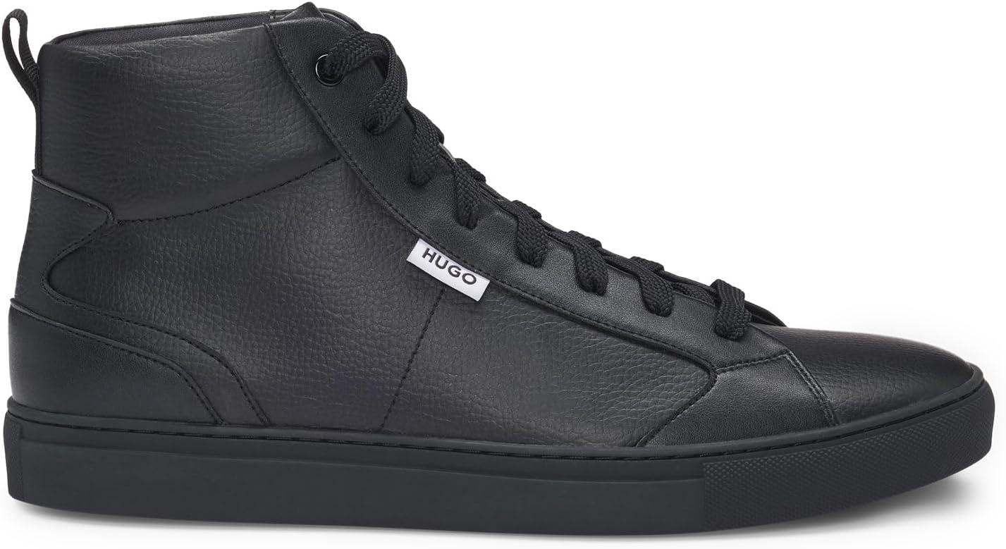 <strong>HUGO</strong><br> Мужские  Morrie Hito Hightop in Grained Faux Leather Size