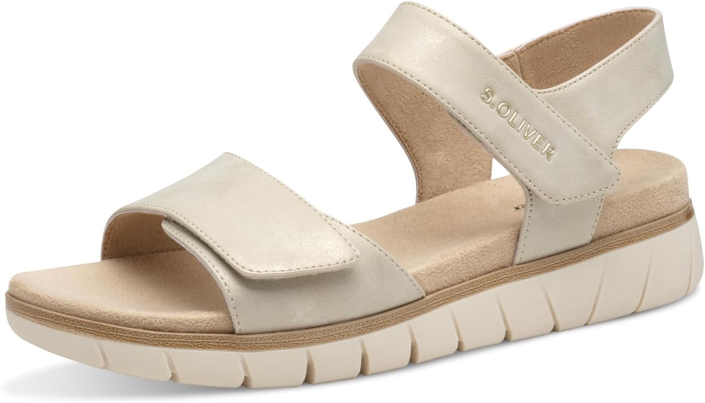 <strong>s.Oliver</strong><br> Женские Flat Sandals with Velcro Fastening Vegan