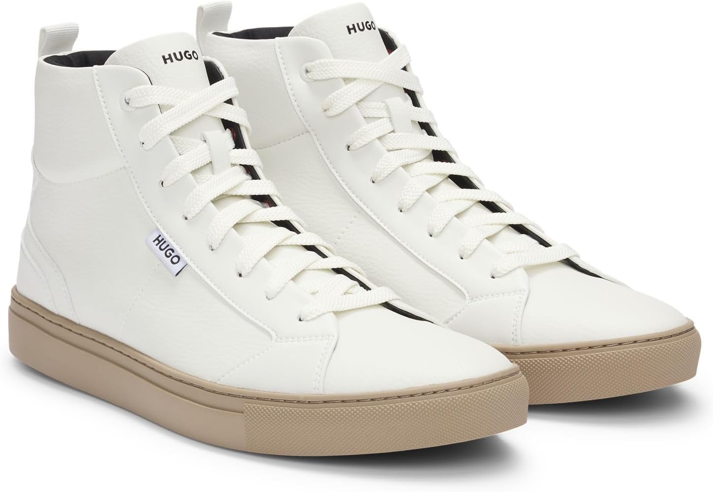 <strong>HUGO</strong><br> Мужские Morrie Hito Hightop in Grained Faux Leather Size — изображение 2