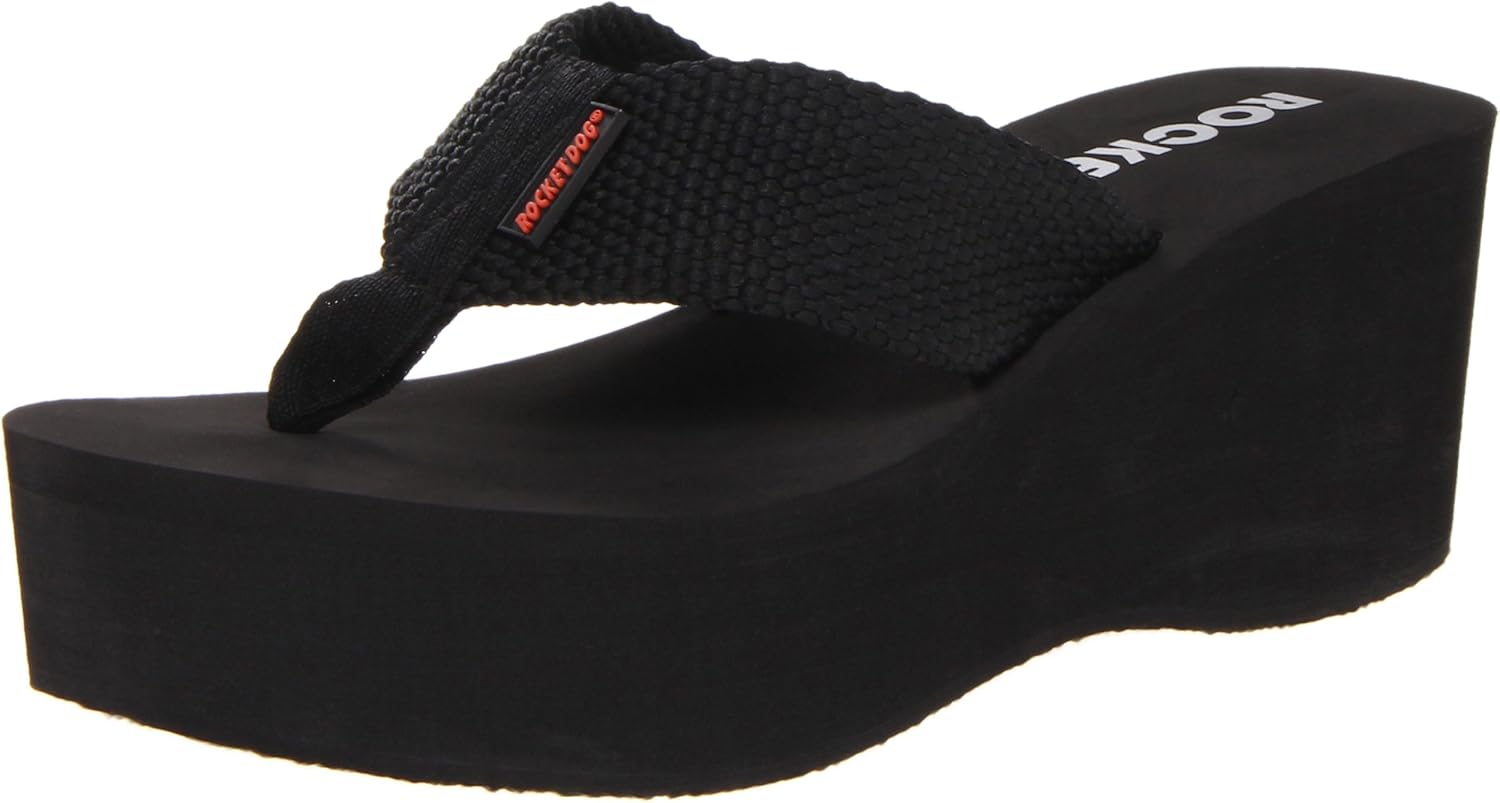 <strong>Rocket Dog</strong><br> Женские Crush Platform Thong SandalBlack10 M