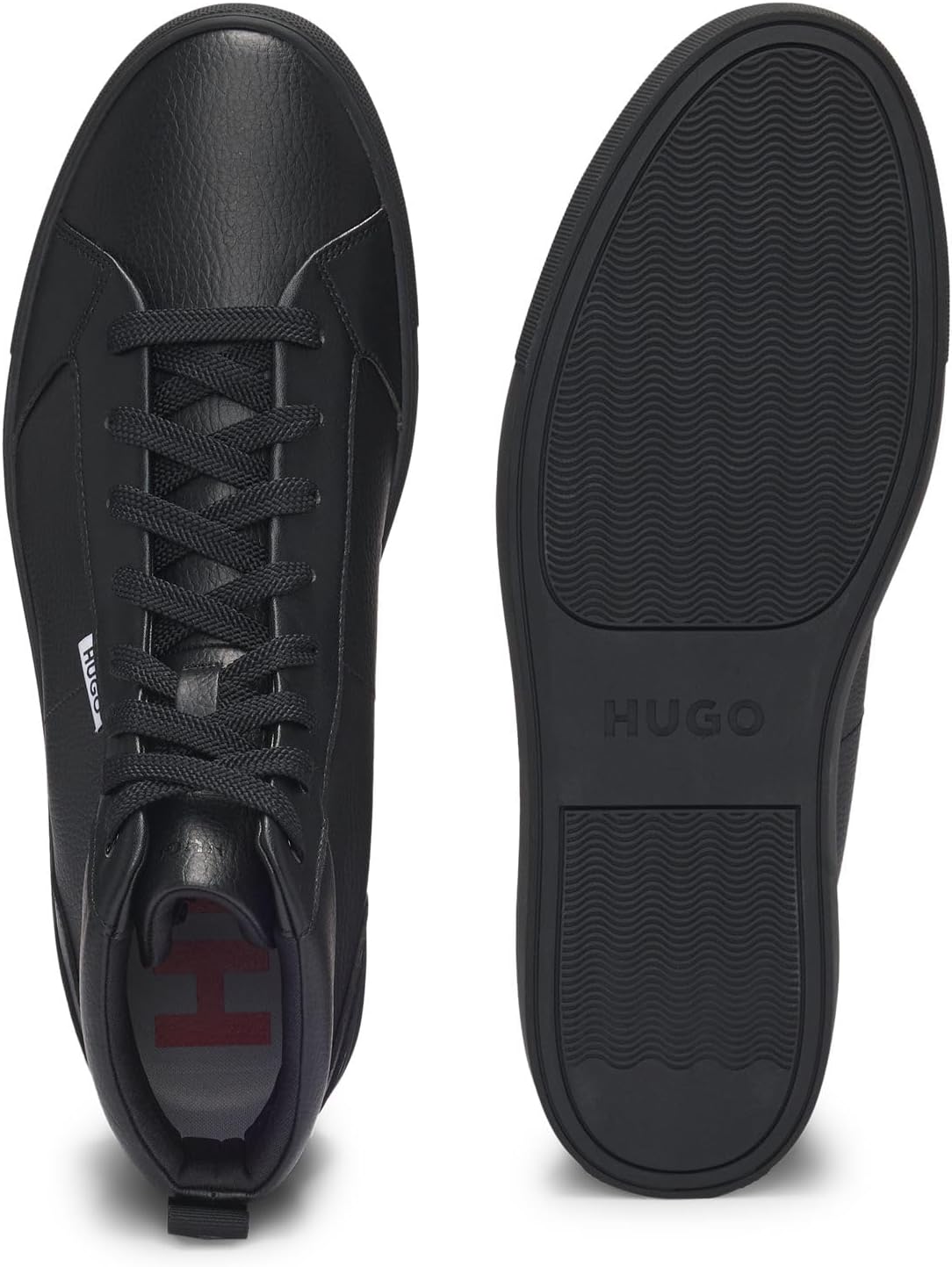 <strong>HUGO</strong><br> Мужские Morrie Hito Hightop in Grained Faux Leather Size — изображение 4