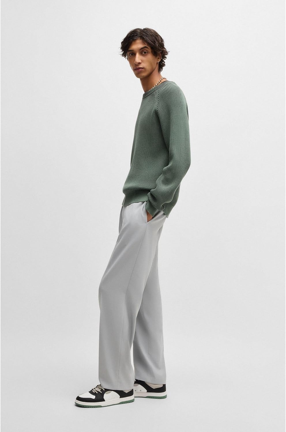 <strong>HUGO</strong><br> Мужские Hadrian Tenn Made of Various Materials such as Ripstop Faux Suede Size — изображение 3