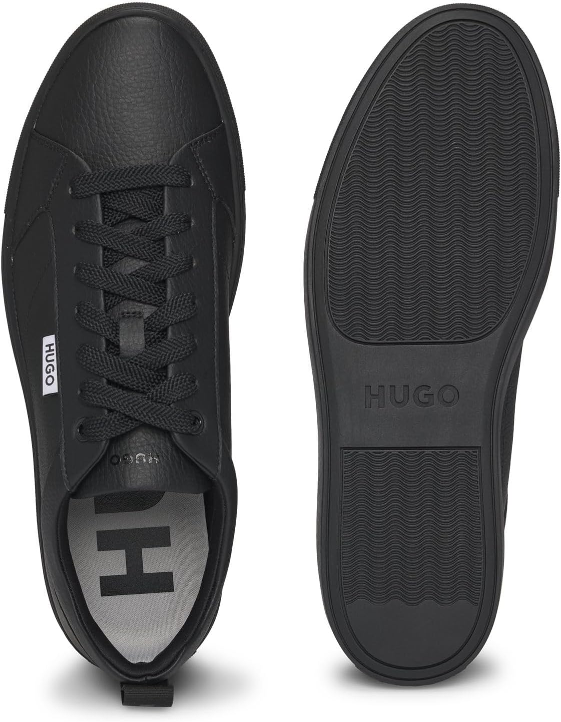 <strong>HUGO</strong><br> Мужские Morrie Tenn Lowtop in Grained Faux Leather Size — изображение 4