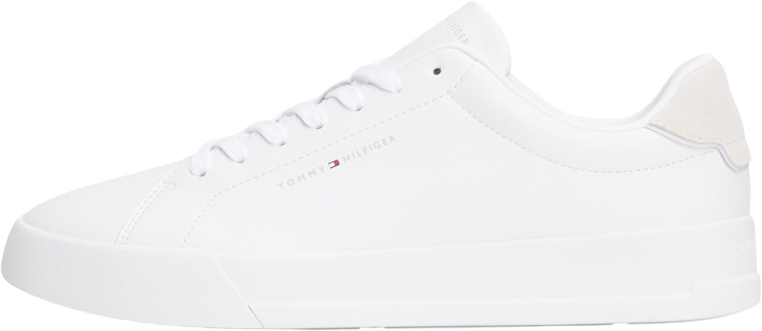 <strong>Tommy Hilfiger</strong><br> Мужские Low Court Leather Detail Essential White 43 EU