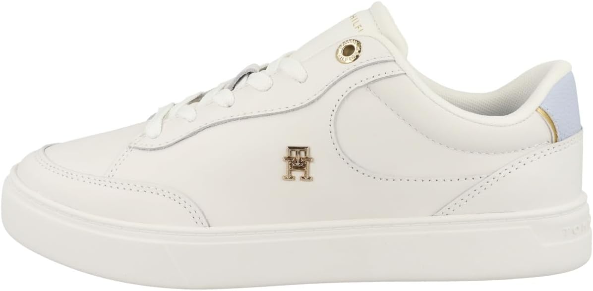 <strong>Tommy Hilfiger</strong><br> Женские Court Essential Chic Leather Multicoloured (Ecru/Breezy Blue) 41