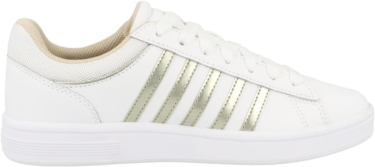 <strong>K-Swiss</strong><br> Женские Court Winston White/Champagne 37.5 EU White — изображение 3