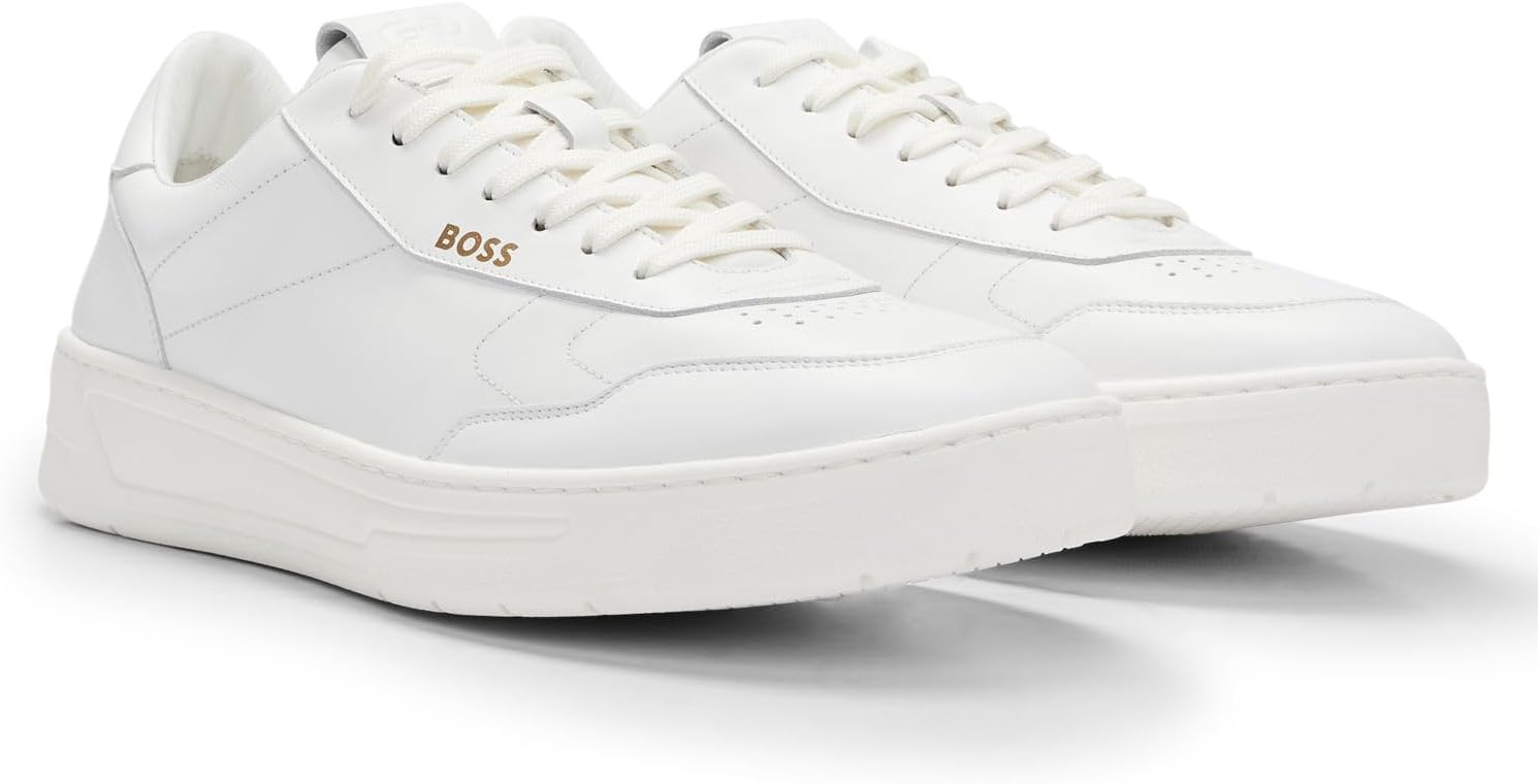 <strong>BOSS</strong><br> Мужские Baltimore Tenn Leather with Gold Size White — изображение 2