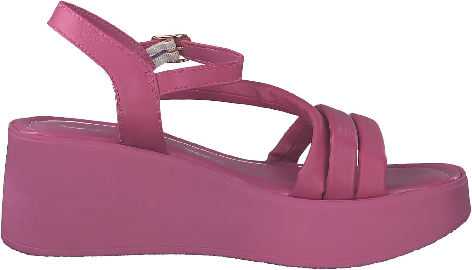 <strong>MARCO TOZZI</strong><br> Женские Leather Wedge Sandals with Adjustable Strap — изображение 4