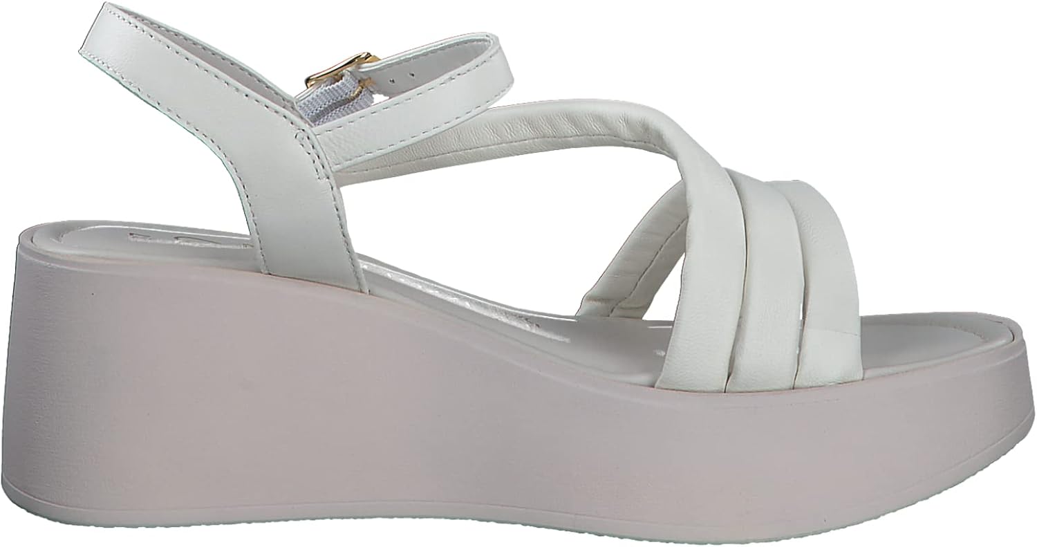 <strong>MARCO TOZZI</strong><br> Женские Leather Wedge Sandals with Adjustable Strap — изображение 4