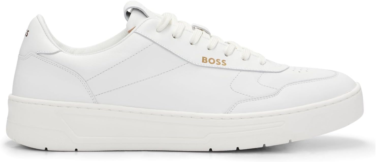 <strong>BOSS</strong><br> Мужские Baltimore Tenn Leather with Gold Size White