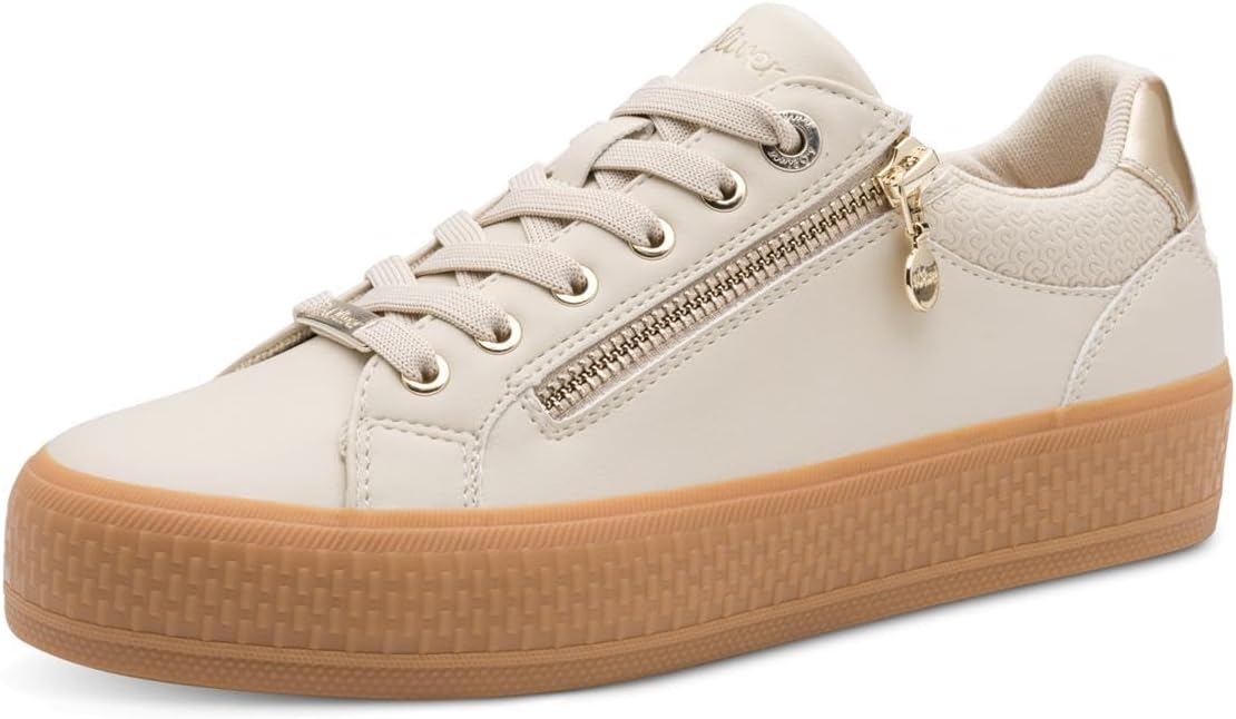 <strong>s.Oliver</strong><br> Женские Flat with Zip Casual Beige (Cream) 42 EU — изображение 3