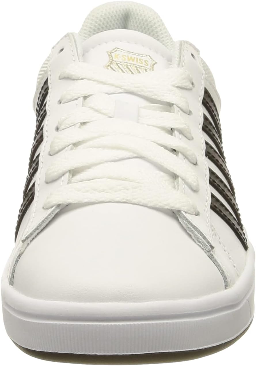 <strong>K-Swiss</strong><br> Женские Court Winston White/Black Panther 37.5 EU White — изображение 2