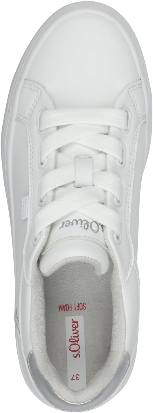 <strong>s.Oliver</strong><br> Женские Flat with Laces Low Top White 38 EU White 38 EU — изображение 3
