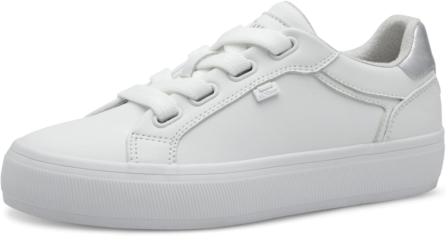 <strong>s.Oliver</strong><br> Женские Flat with Laces Low Top White 38 EU White 38 EU