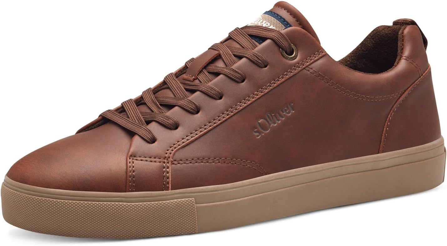<strong>s.Oliver</strong><br> Мужские  Flat Low Top Vegan (Cognac) 44 EU Cognac 44 EU
