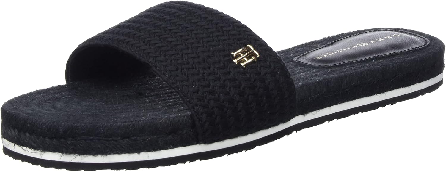 <strong>Tommy Hilfiger</strong><br> Женские  Th Textured Flat Sandal Flat Sandal