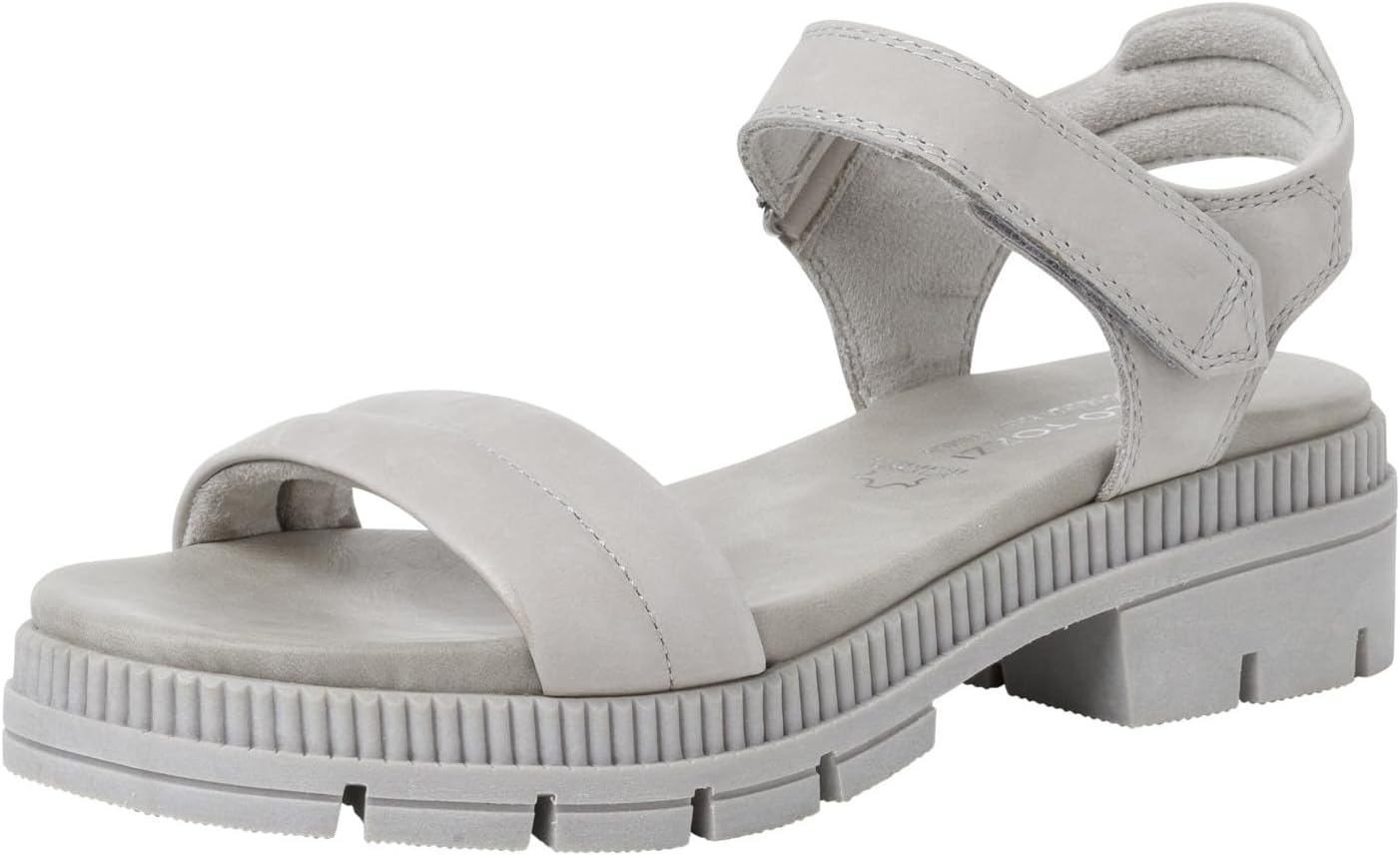 <strong>MARCO TOZZI</strong><br> Женские Sandal Block Heel Interchangeable Footbed Soft Feel Me Footbed Made of High-Quality Leather Ideal for Business Leisure