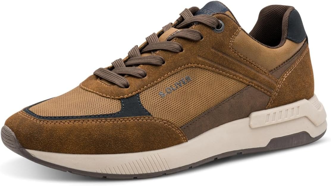 <strong>s.Oliver</strong><br> Мужские Flat with Laces Vegan (Cognac Comb.) 42 EU — изображение 3