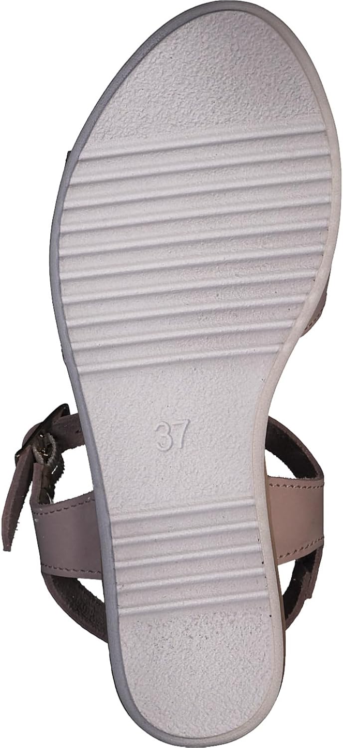 <strong>MARCO TOZZI</strong><br> Женские Leather Wedge Sandals with Adjustable Strap — изображение 2