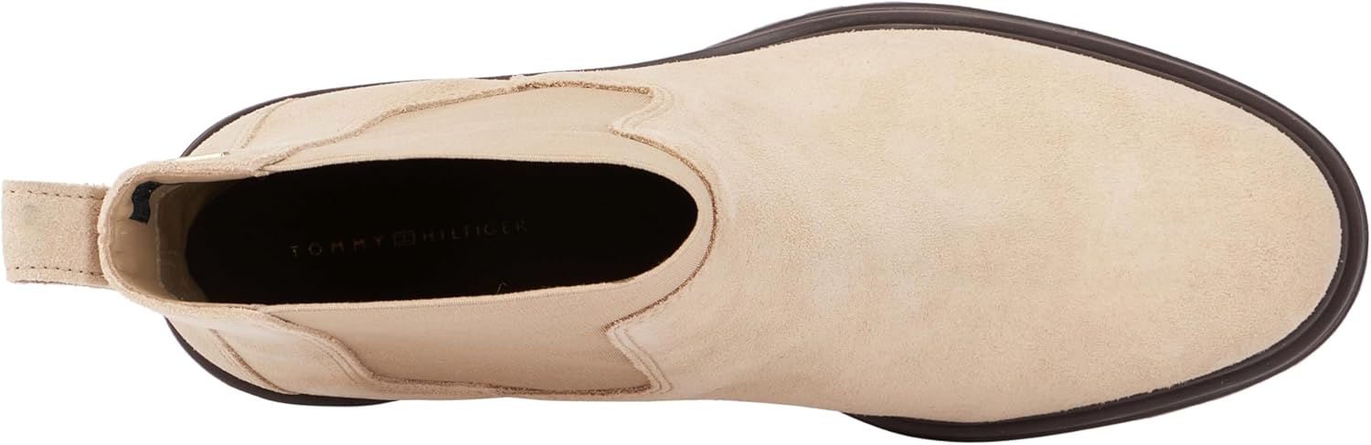 <strong>Tommy Hilfiger</strong><br> Женские Chelsea ботинки Flag Mid Heel Suede Suede — изображение 3