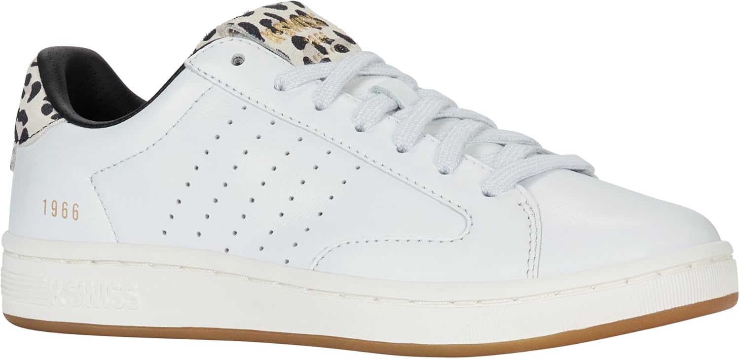 <strong>K-Swiss</strong><br> Женские Lozan Klub LTH WHT/Leopard/SNWWHT 37.5 EU wht leopard snwwht 37.5 EU — изображение 2