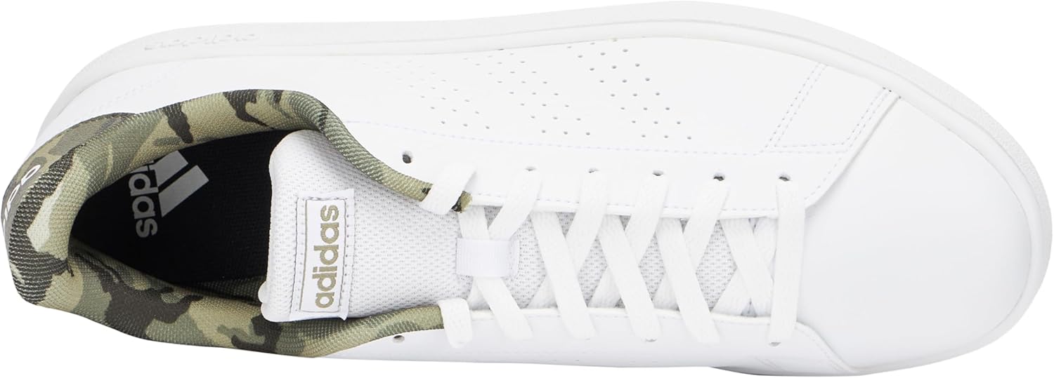 <strong>adidas</strong><br> Мужские Advantage Base Cloud White/Cloud White/Orbit Green 44 EU CloudCloudOrbit Green — изображение 3