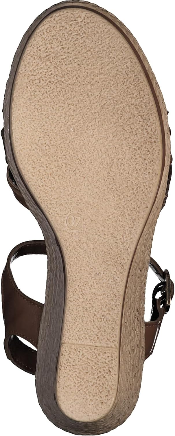 <strong>MARCO TOZZI</strong><br> Женские Leather Wedge Sandals with Adjustable Strap — изображение 2