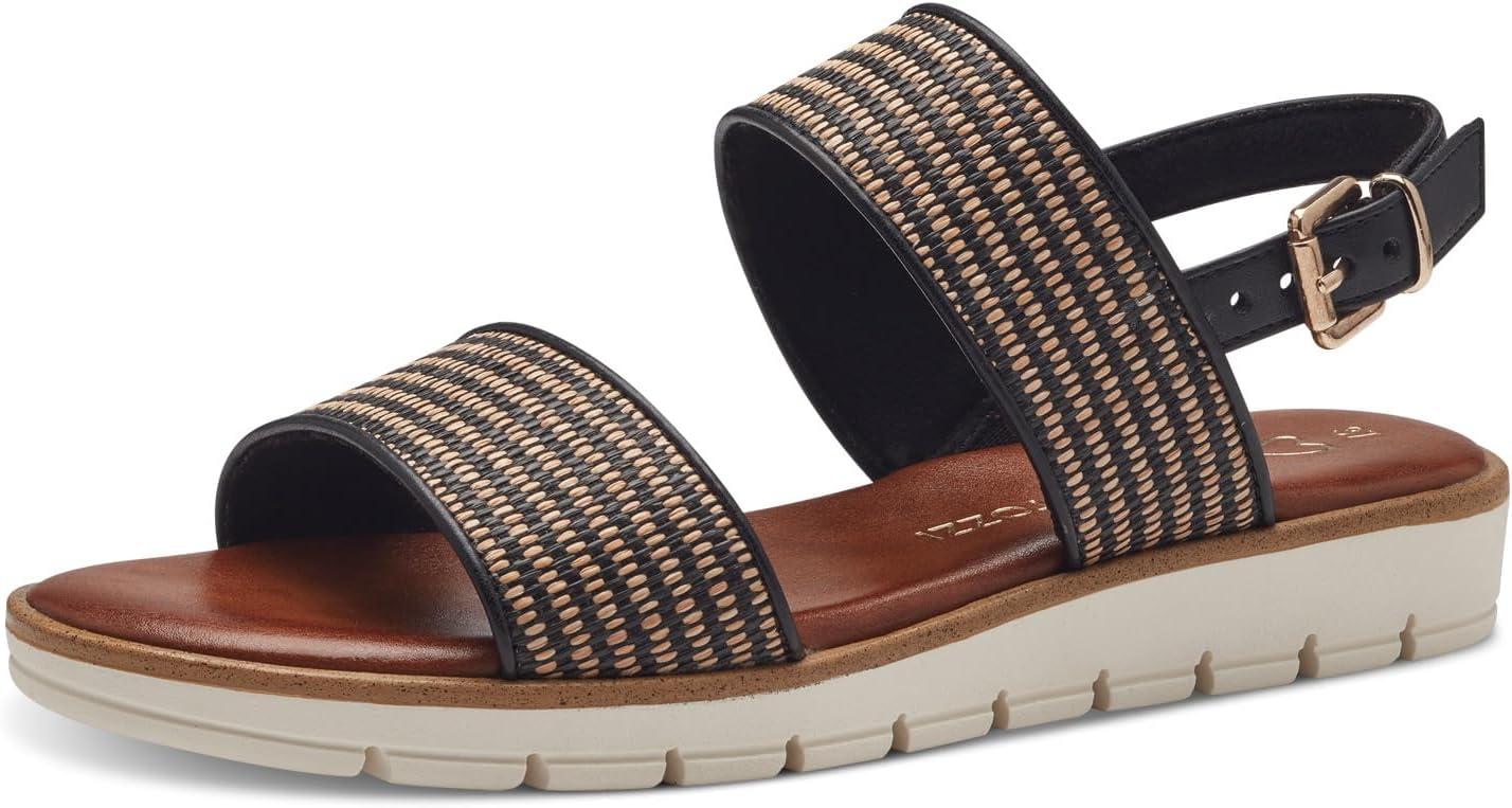 <strong>MARCO TOZZI</strong><br> Женские  Vegan Wedge Heel Sandals with Adjustable Strap