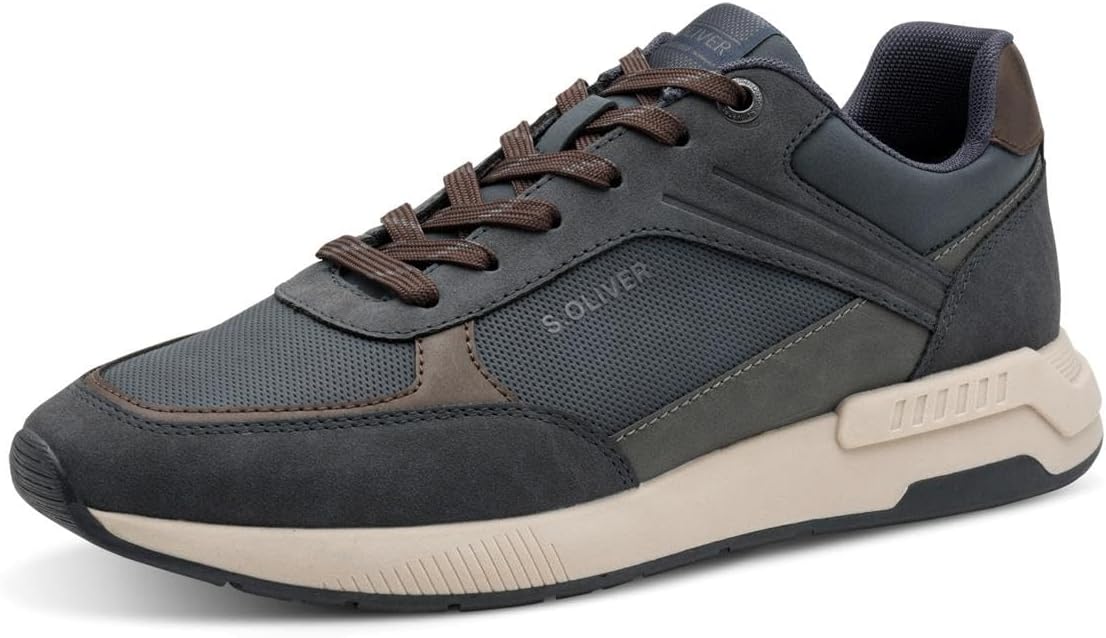 <strong>s.Oliver</strong><br> Мужские Flat with Laces Vegan(Navy Comb.) 43 EU — изображение 3