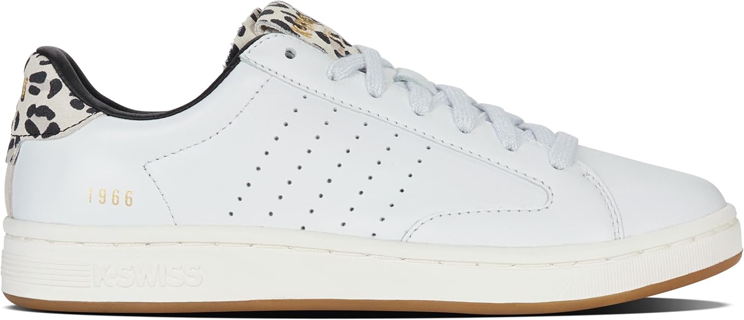 <strong>K-Swiss</strong><br> Женские Lozan Klub LTH WHT/Leopard/SNWWHT 39.5 EU wht leopard snwwht 39.5 UK