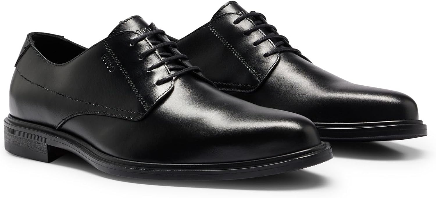 <strong>HUGO</strong><br> Мужские Kerr Derb Nappa Leather Derbys with Stack Detail Size — изображение 2