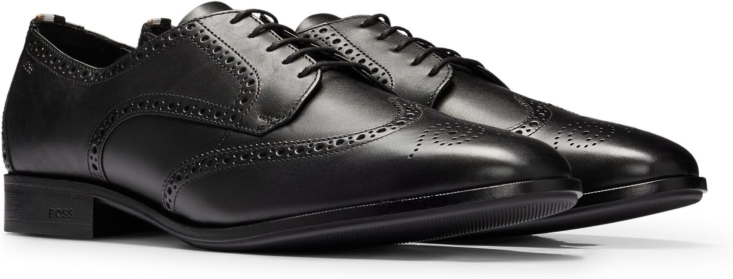 <strong>BOSS</strong><br> Мужские Colby Derb Leather Derby Derby with Budapester Detail Size — изображение 2