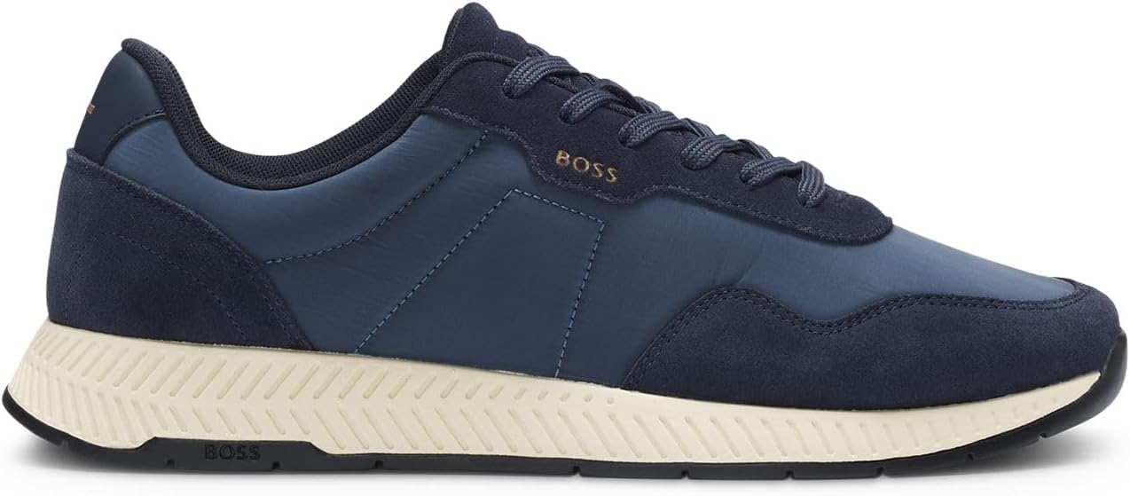 <strong>BOSS</strong><br> Мужские  Titanium Runn Made of Various Materials with Suede Details Size