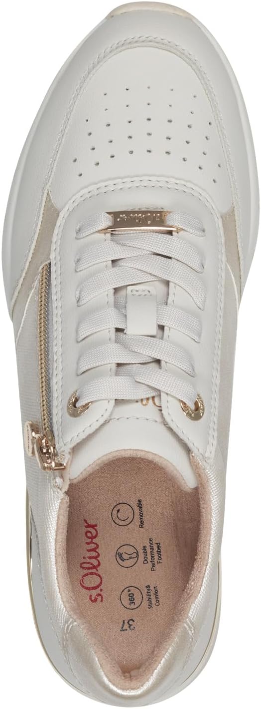 <strong>s.Oliver</strong><br> Женские Wedge with Zip Beige (Cream Comb) 38 EU — изображение 3