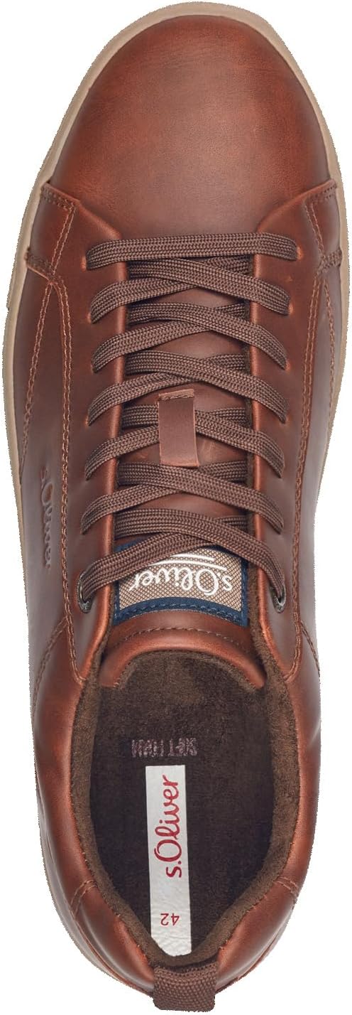 <strong>s.Oliver</strong><br> Мужские Flat Low Top Vegan (Cognac) 44 EU Cognac 44 EU — изображение 3