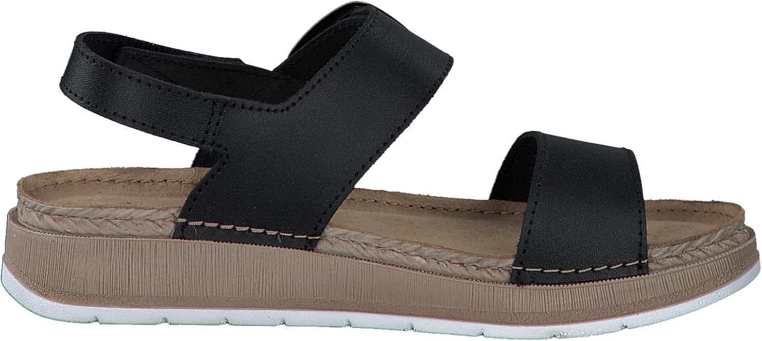 <strong>MARCO TOZZI</strong><br> Женские Flat Leather Sandals with Velcro Fastening — изображение 4