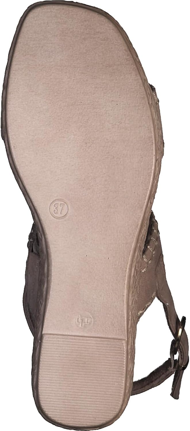 <strong>MARCO TOZZI</strong><br> Женские Leather Wedge Sandals with Adjustable Strap — изображение 2