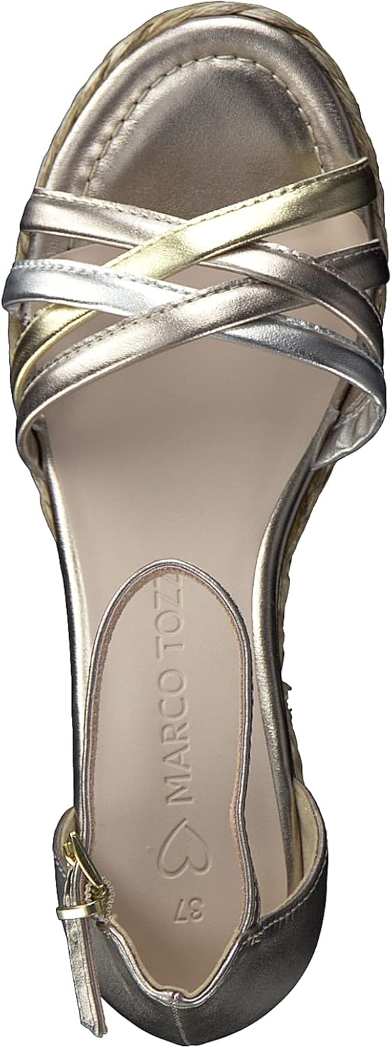 <strong>MARCO TOZZI</strong><br> Женские Wedge Sandal Wedge Heel Soft Feel Me Footbed Ideal for Business Leisure Rose Met Comb — изображение 3