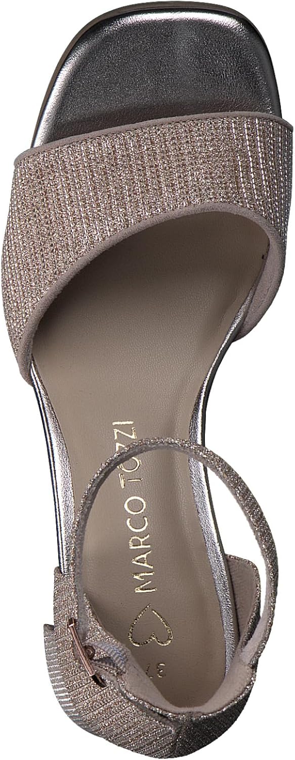 <strong>MARCO TOZZI</strong><br> Женские Glitter Heel Sandals with Adjustable Strap — изображение 3