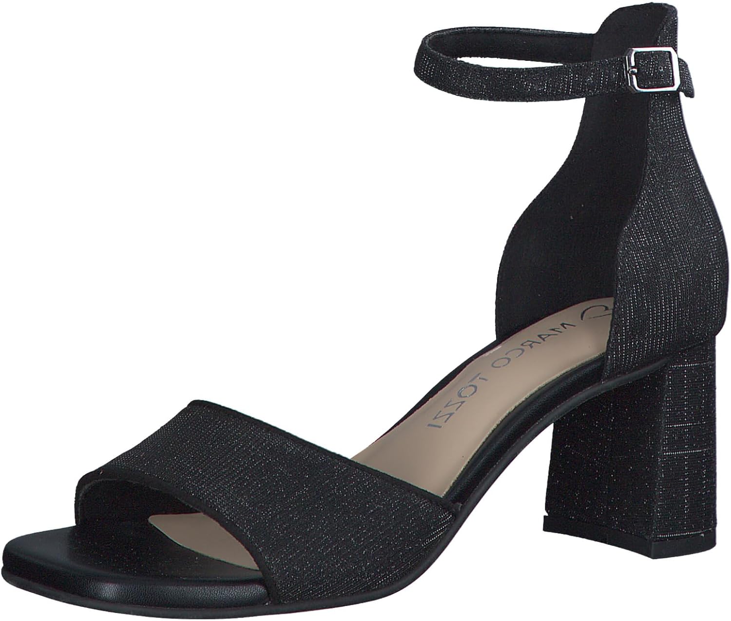 <strong>MARCO TOZZI</strong><br> Женские  Glitter Heel Sandals with Adjustable Strap