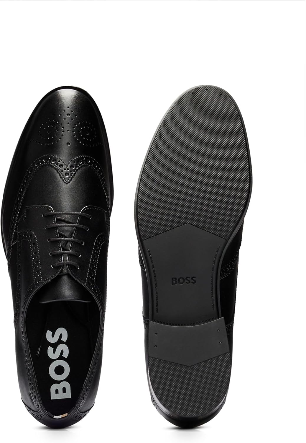 <strong>BOSS</strong><br> Мужские Colby Derb Leather Derby Derby with Budapester Detail Size — изображение 4