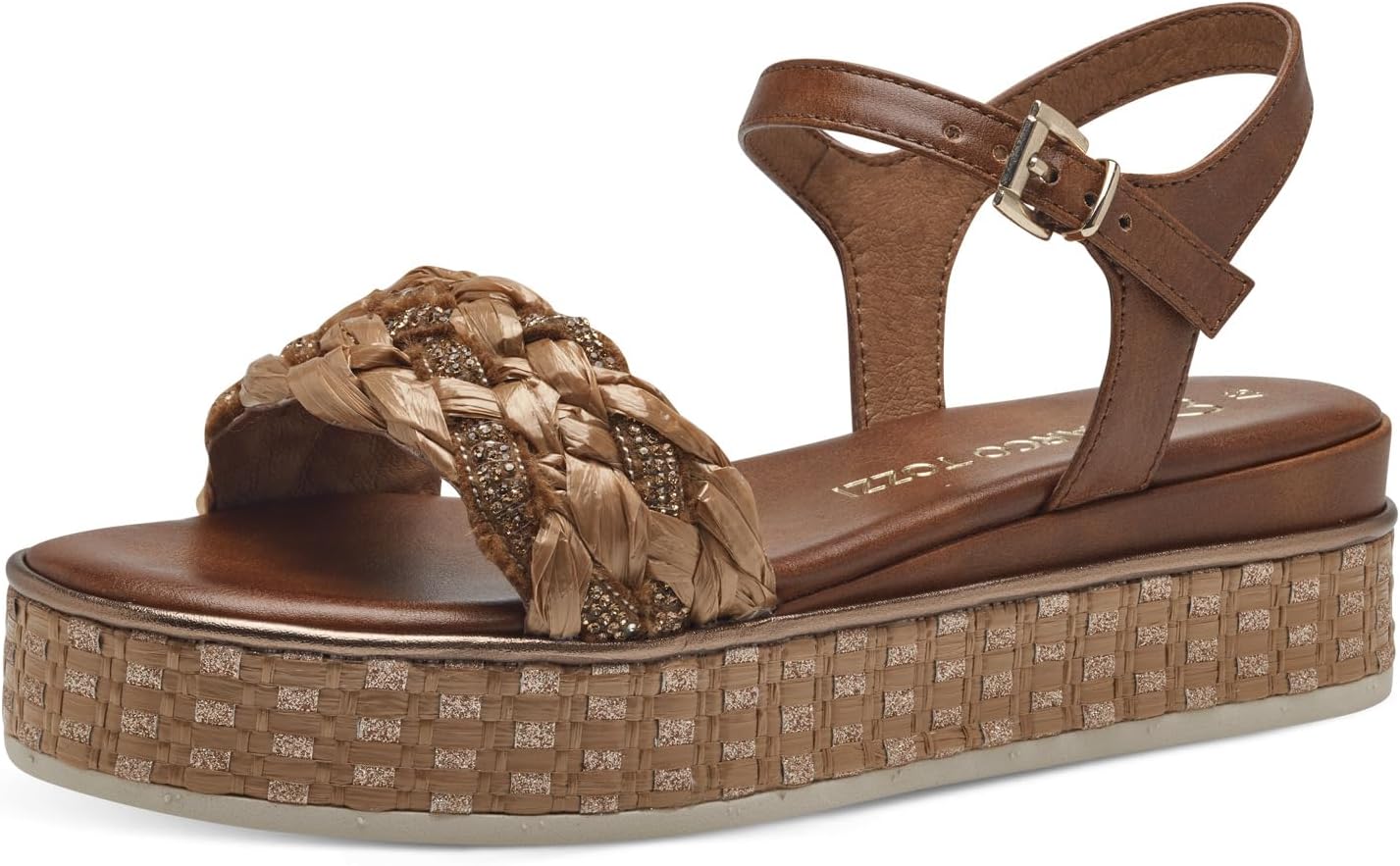 <strong>MARCO TOZZI</strong><br> Женские  Wedge Heel Sandals with Adjustable Strap Comfortable