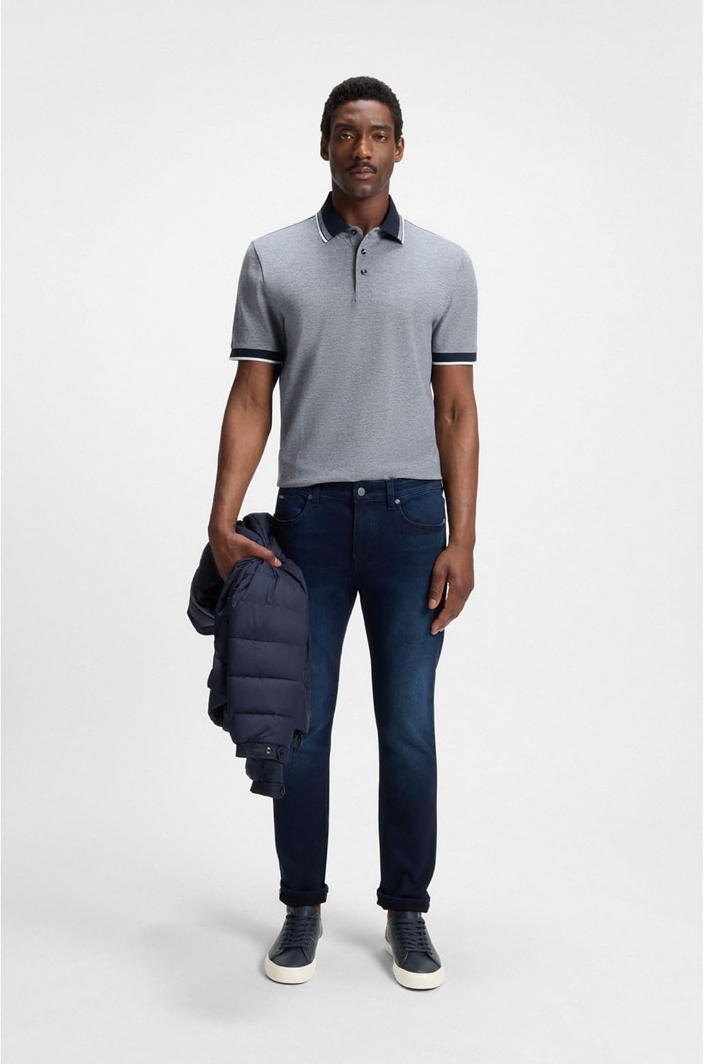 <strong>BOSS</strong><br> Мужские Kieran Tenn Grain Leather with Rubber Sole Size — изображение 3