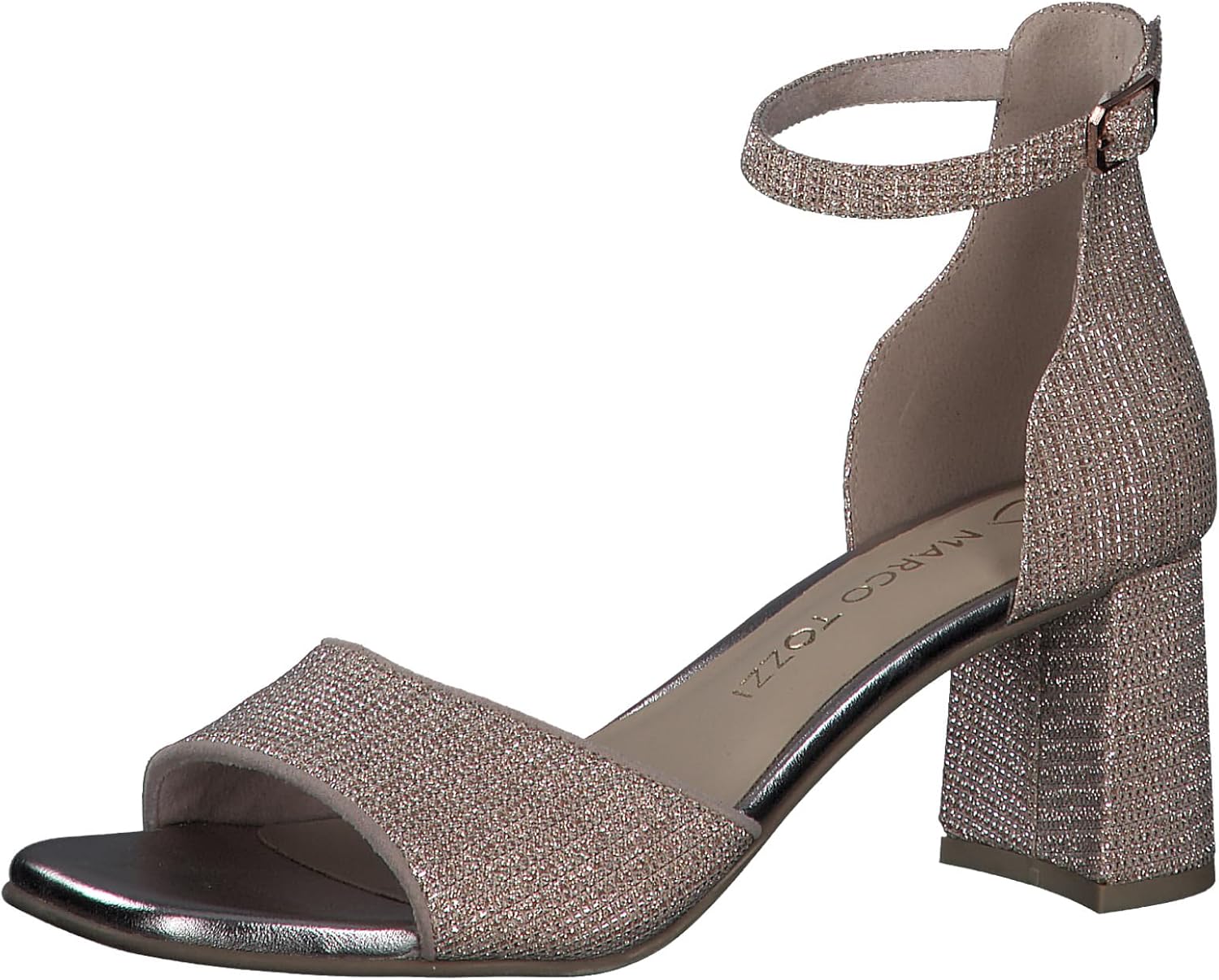 <strong>MARCO TOZZI</strong><br> Женские Glitter Heel Sandals with Adjustable Strap
