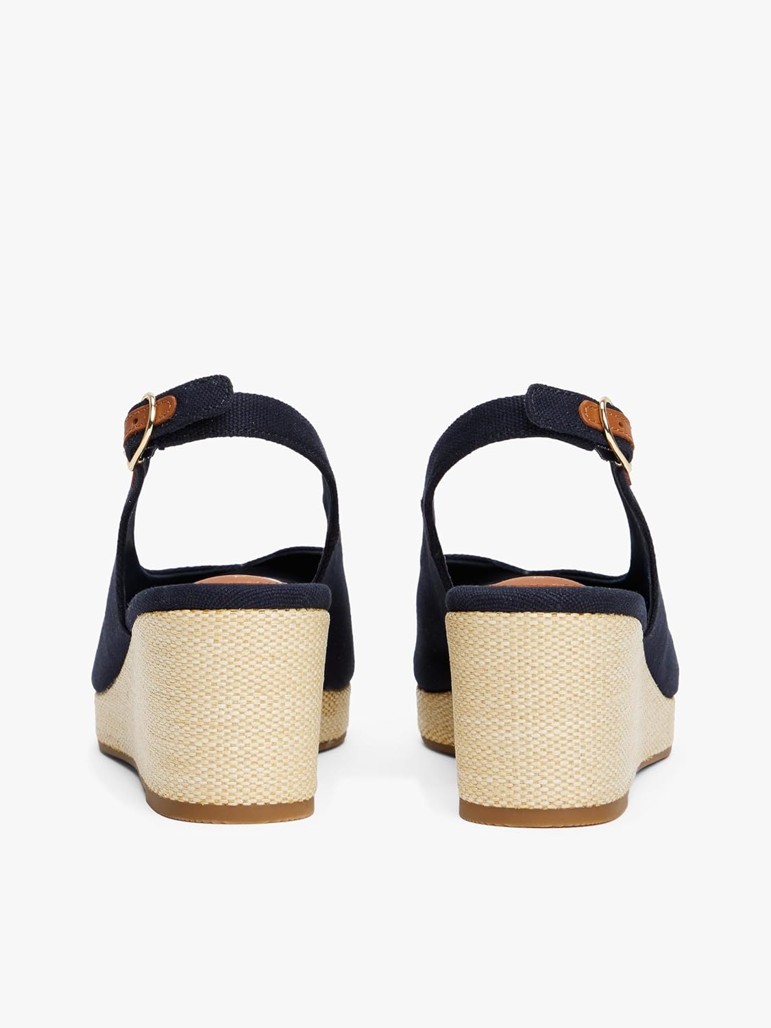 <strong>Tommy Hilfiger</strong><br> Flag Mid Wedge Espad Slin Sling Sandalette Schwarz — изображение 4